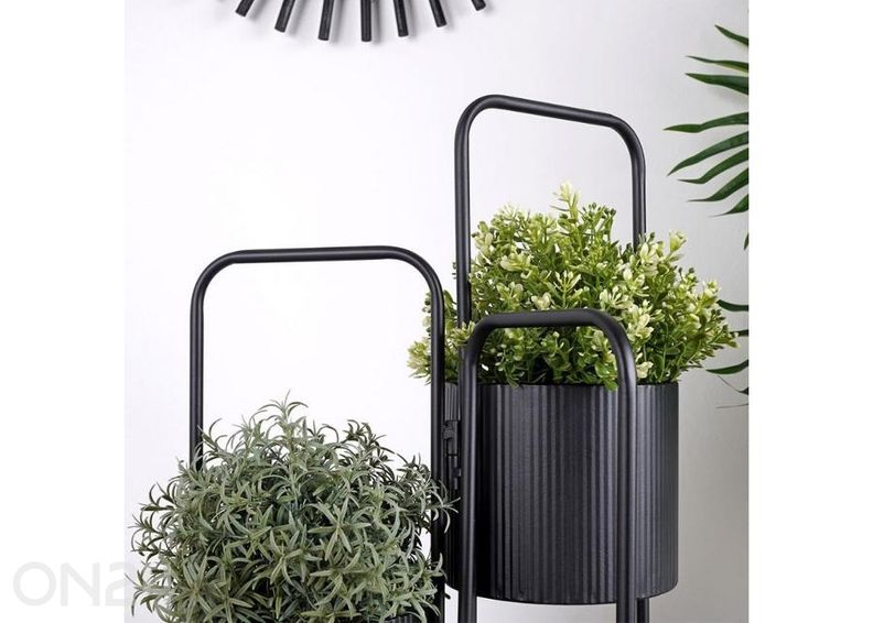 Lillepostament, must suurendatud