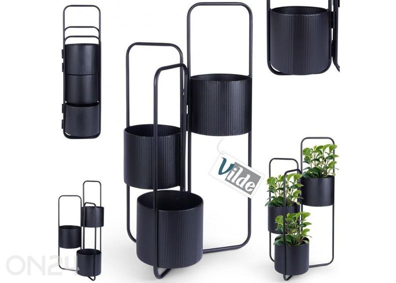 Lillepostament, must suurendatud