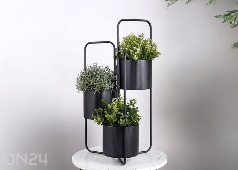 Lillepostament, must suurendatud