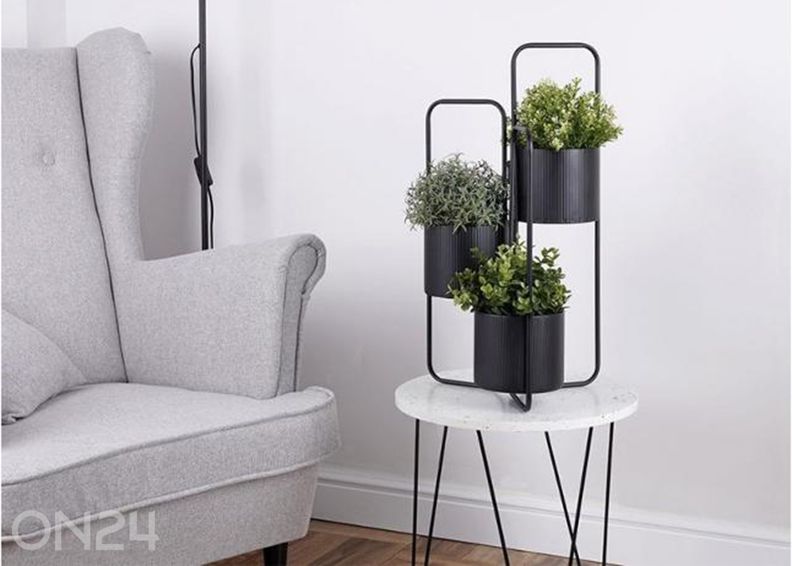 Lillepostament, must suurendatud