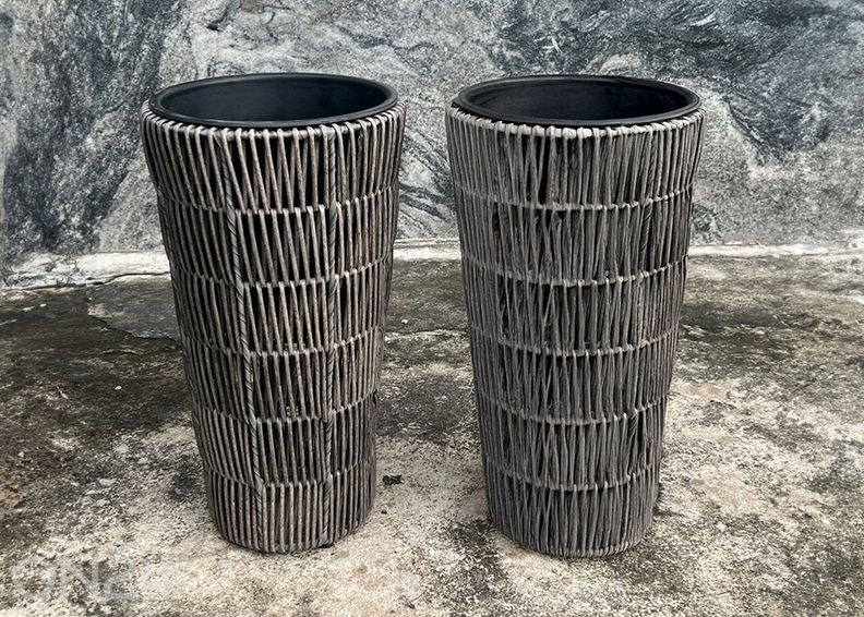 Lillepotiümbris Wicker Ø28xH50 cm suurendatud