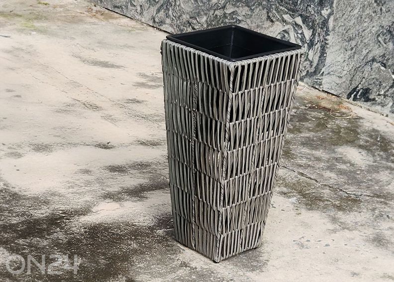 Lillepotiümbris Wicker 28x28xH50 cm suurendatud