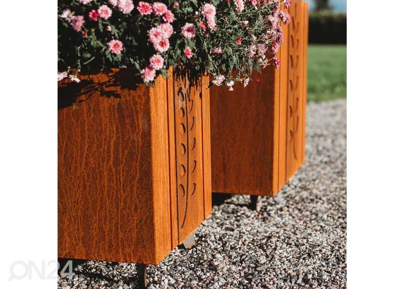 Lillepott Cor-Ten terasest Fat Ballerina M suurendatud