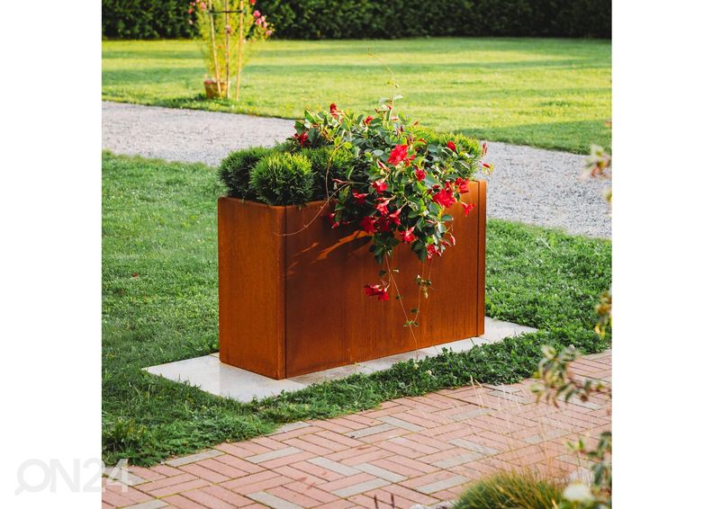 Lillepott Cor-ten terasest Lilly Modular suurendatud