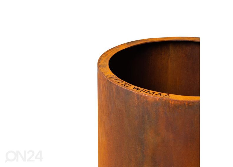 Lillepott Cor-Ten terasest Meri suurendatud