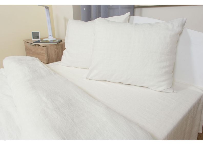 Linane tekikott valge 150x210 cm suurendatud