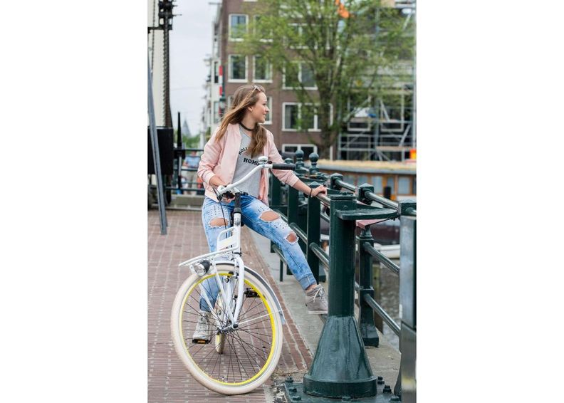 Linnajalgratas täiskasvanutele SALUTONI Cartoon 28 tolli 56 cm suurendatud