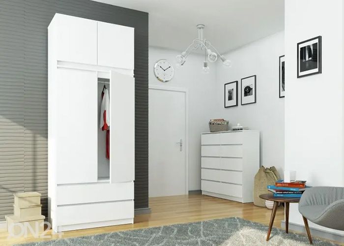 Lisakapiga riidekapp Capri suurendatud