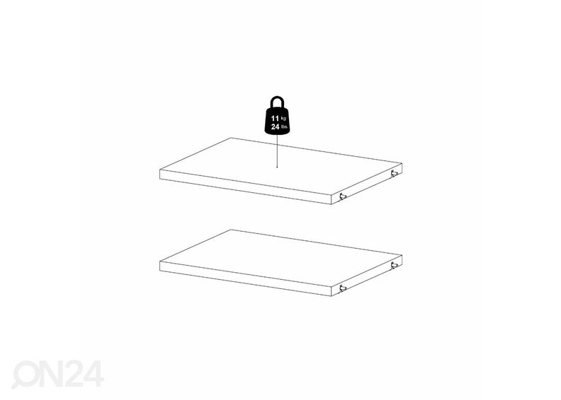 Lisariiulite komplekt Basic suurendatud