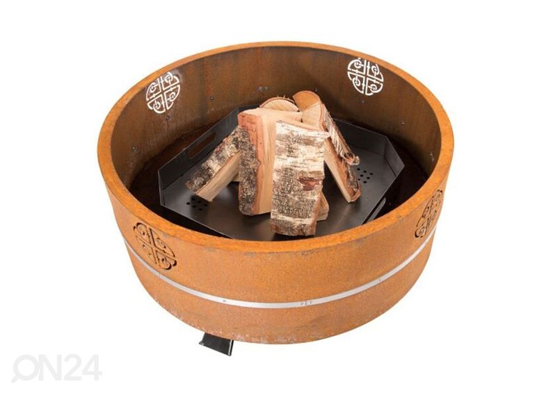 Lõkkealus Cor-Ten terasest GrillSymbol Lucas suurendatud