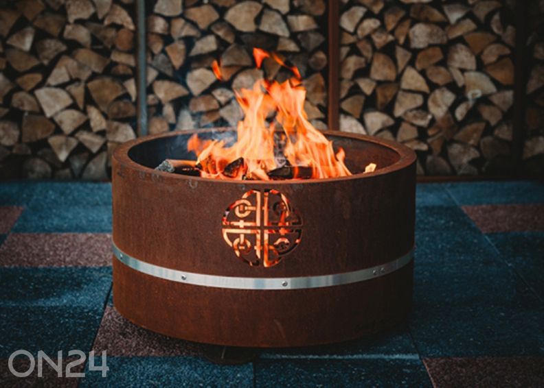 Lõkkealus Cor-Ten terasest GrillSymbol Lucas Mini suurendatud