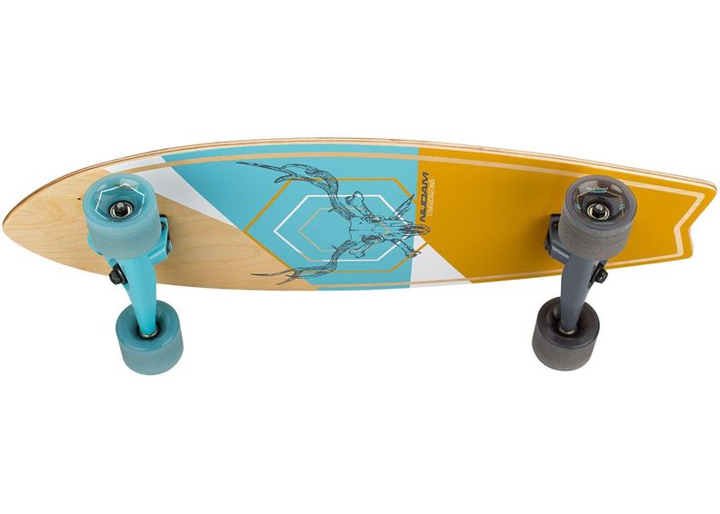 Longboard Fishtail Stag Skull Nijdam suurendatud