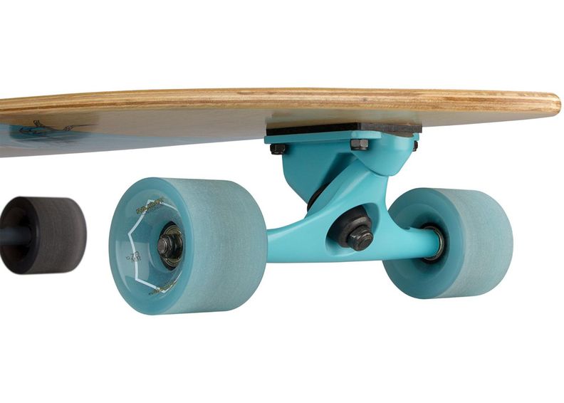 Longboard Fishtail Stag Skull Nijdam suurendatud