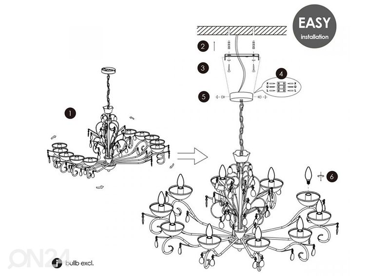 Lühter Barroco suurendatud
