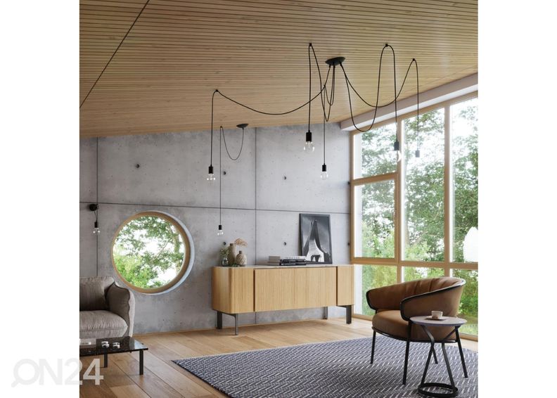 Lühter Edison 7, must suurendatud