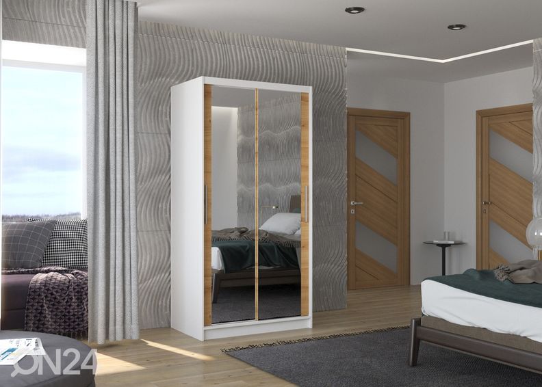 Lükandustega riidekapp 100 cm suurendatud