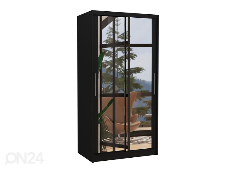 Lükandustega riidekapp 100 cm suurendatud