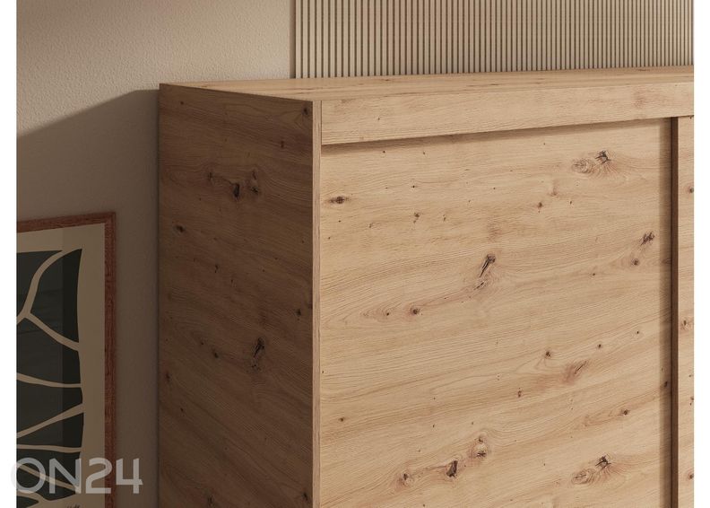Lükandustega riidekapp 100 cm suurendatud