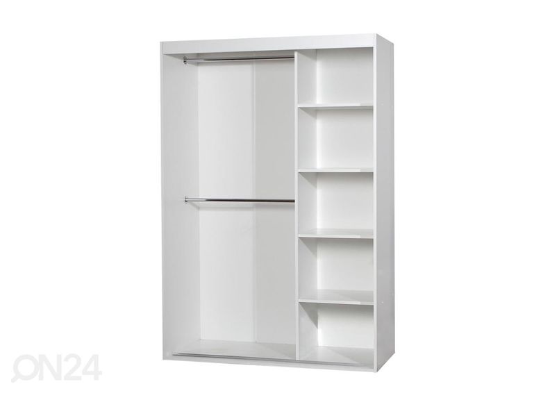 Lükandustega riidekapp 120 cm suurendatud