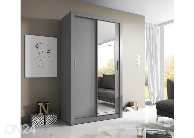 Lükandustega riidekapp 120 cm suurendatud