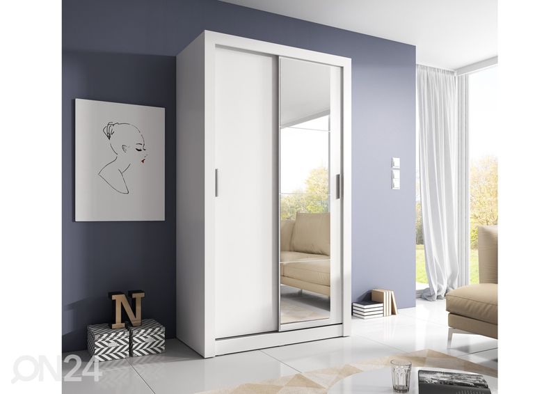 Lükandustega riidekapp 120 cm suurendatud