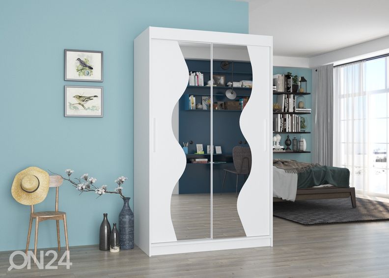 Lükandustega riidekapp 120 cm suurendatud