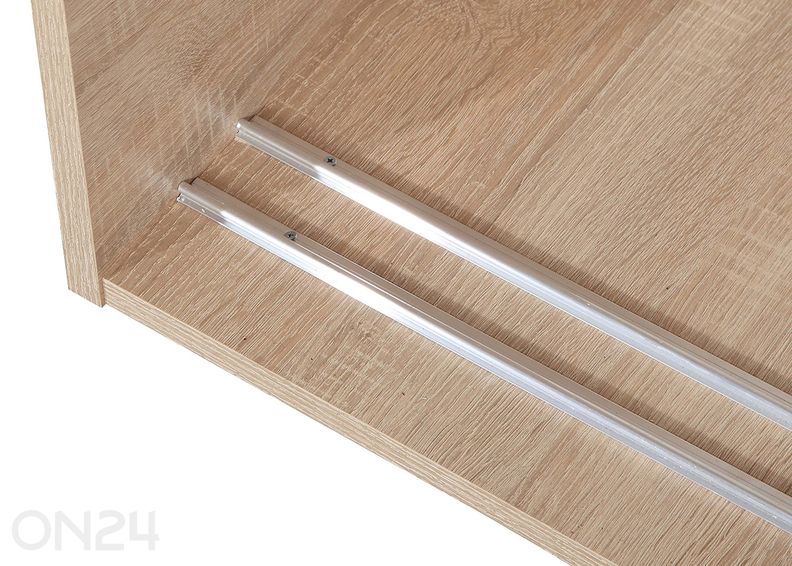 Lükandustega riidekapp 120 cm suurendatud