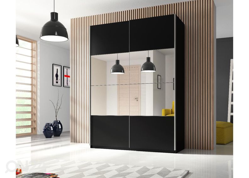 Lükandustega riidekapp 120 cm suurendatud