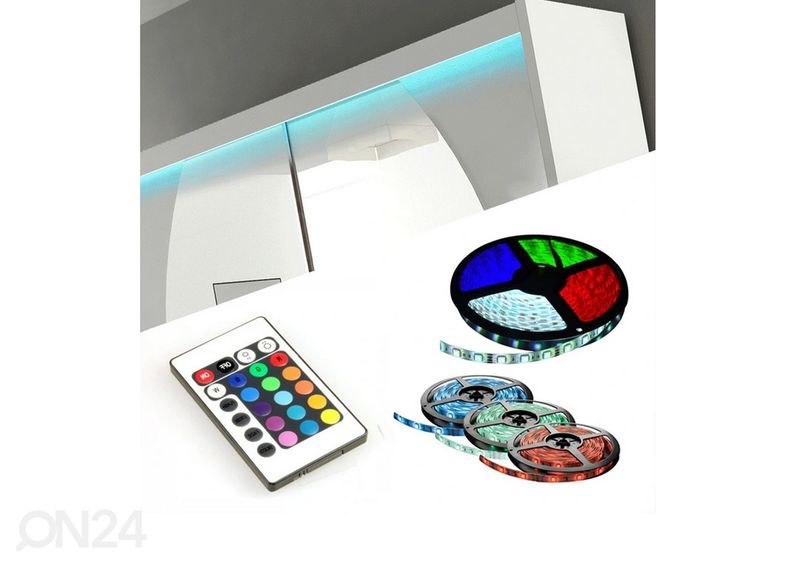 Lükandustega riidekapp 120 cm + LED suurendatud