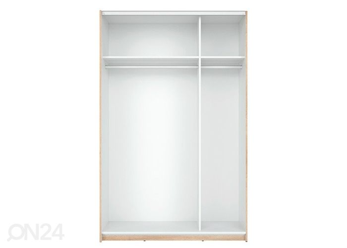 Lükandustega riidekapp 125 cm suurendatud