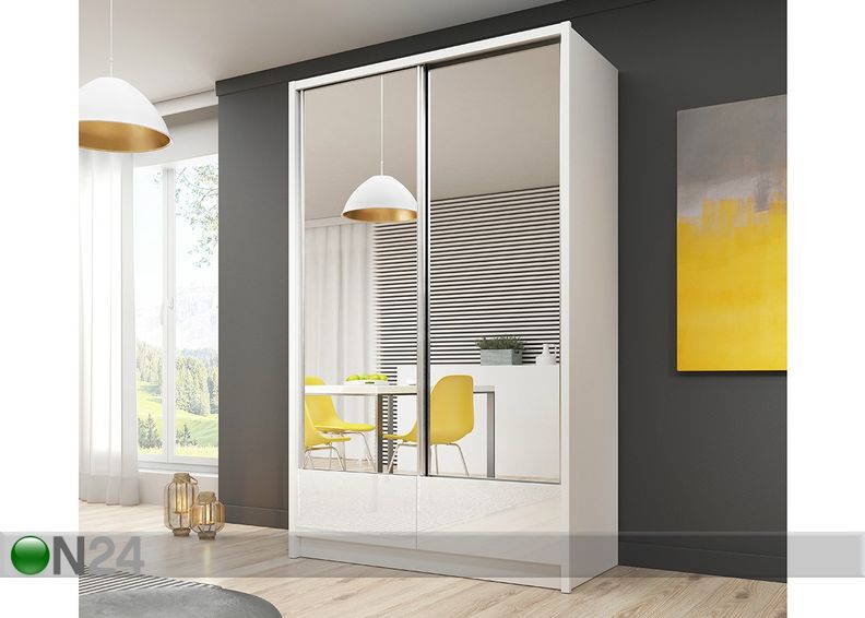 Lükandustega riidekapp 130 cm suurendatud