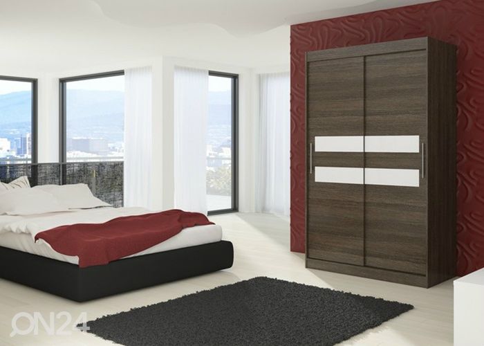 Lükandustega riidekapp 150 cm suurendatud