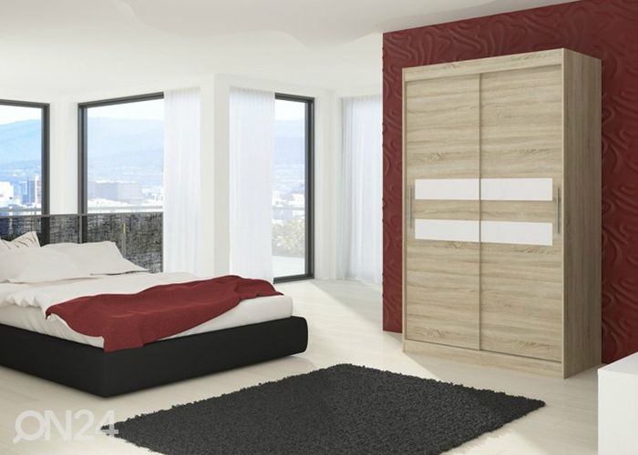 Lükandustega riidekapp 150 cm suurendatud