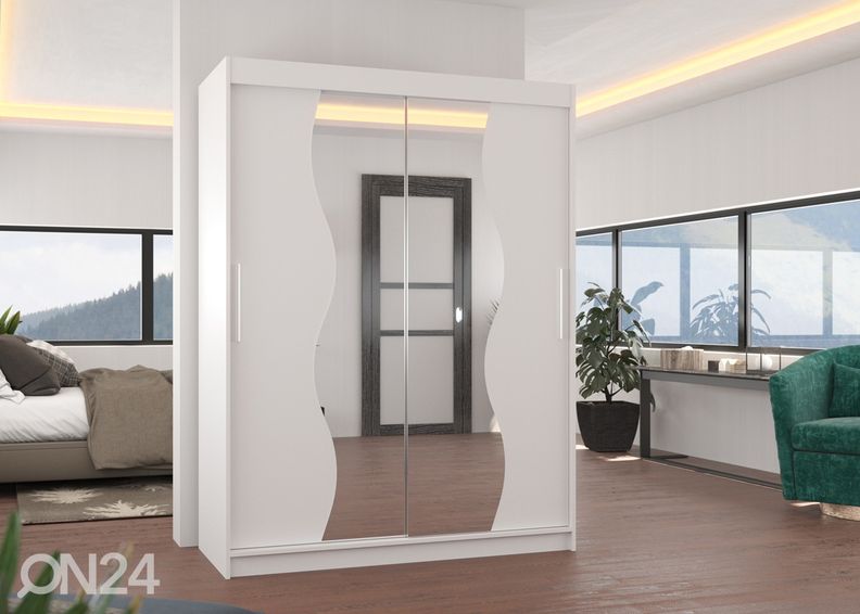 Lükandustega riidekapp 150 cm suurendatud