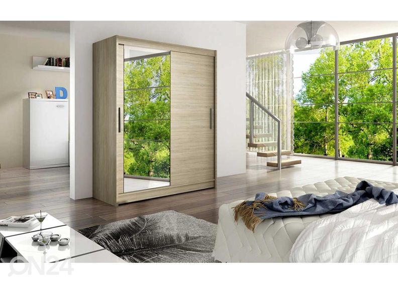 Lükandustega riidekapp 150 cm suurendatud