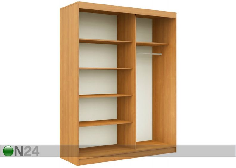 Lükandustega riidekapp 150 cm suurendatud