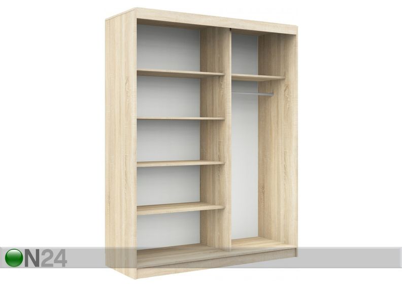 Lükandustega riidekapp 150 cm suurendatud