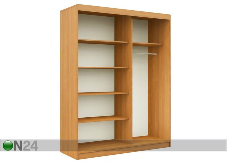 Lükandustega riidekapp 150 cm suurendatud