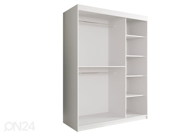 Lükandustega riidekapp 150 cm suurendatud