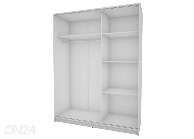 Lükandustega riidekapp 150 cm suurendatud