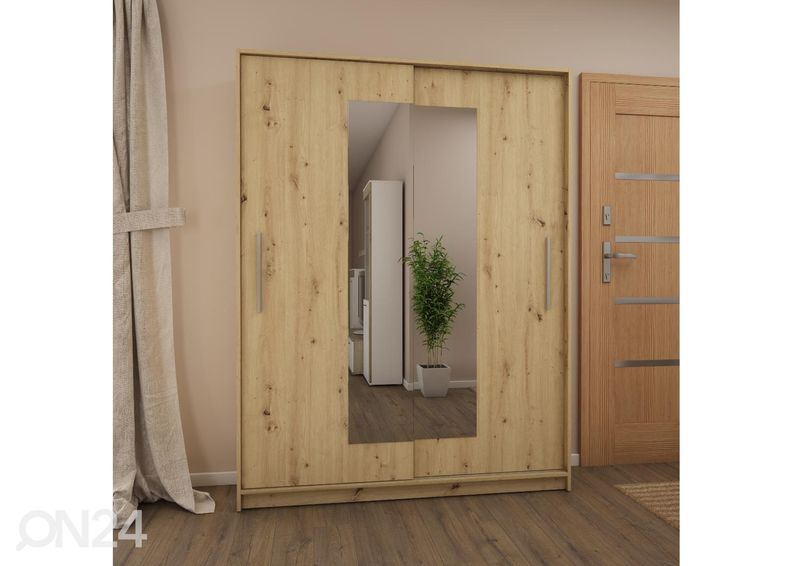 Lükandustega riidekapp 150 cm suurendatud