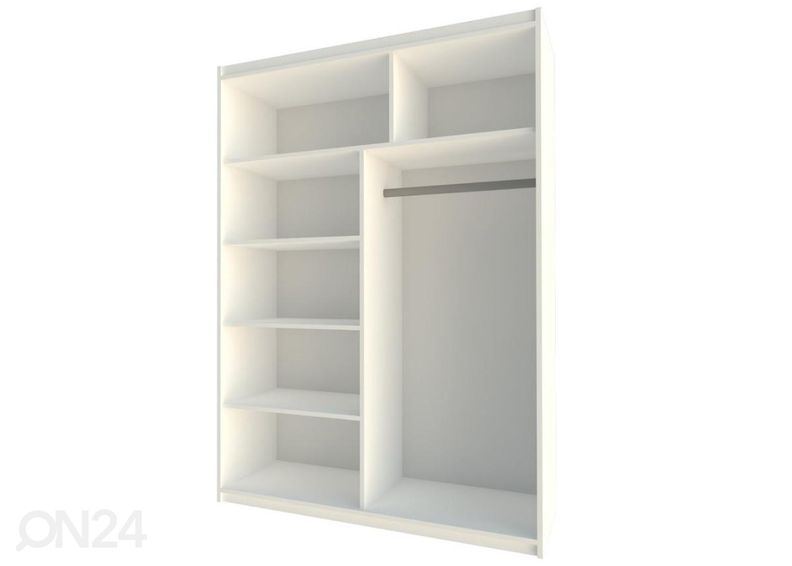 Lükandustega riidekapp 160 cm suurendatud