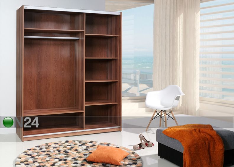 Lükandustega riidekapp 175 cm suurendatud