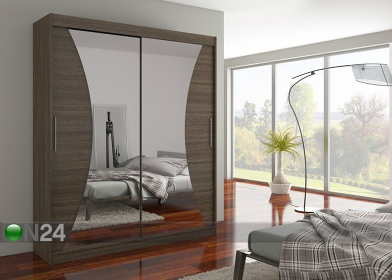 Lükandustega riidekapp 180 cm suurendatud