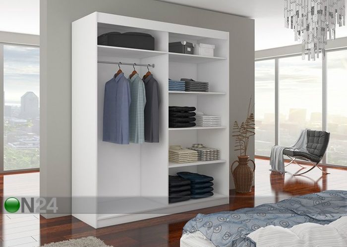 Lükandustega riidekapp 180 cm suurendatud