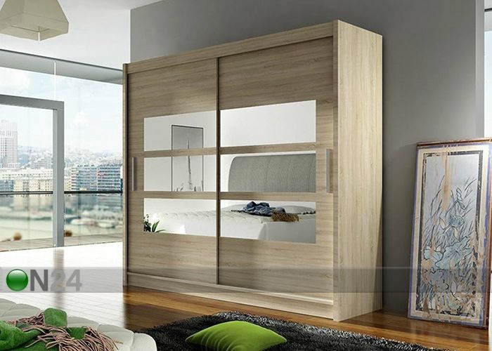 Lükandustega riidekapp 180 cm suurendatud