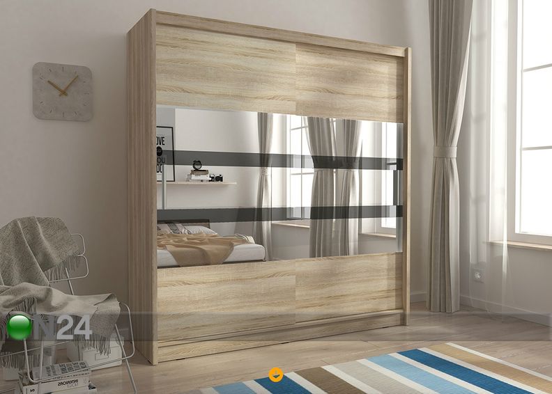 Lükandustega riidekapp 180 cm suurendatud