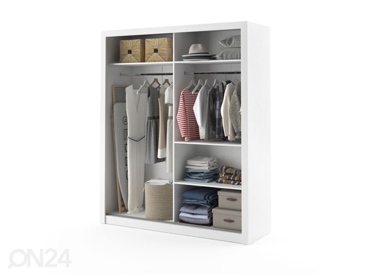 Lükandustega riidekapp 180 cm suurendatud