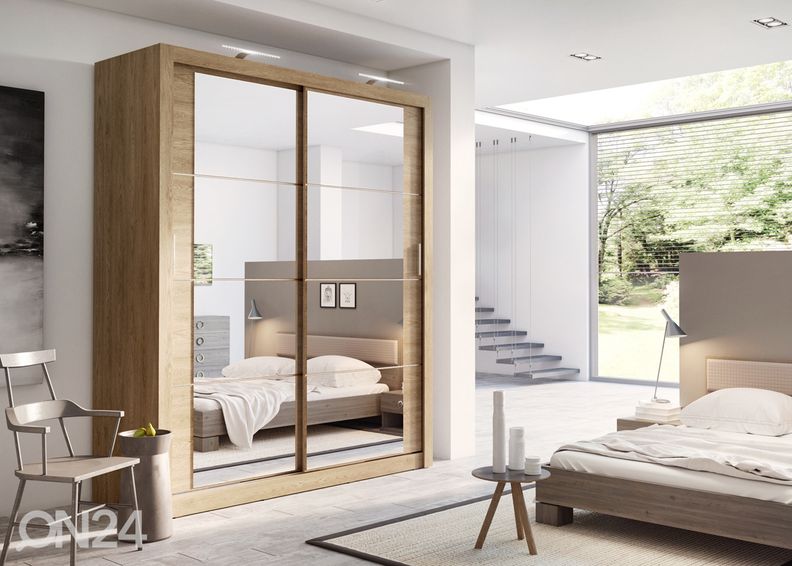 Lükandustega riidekapp 180 cm suurendatud