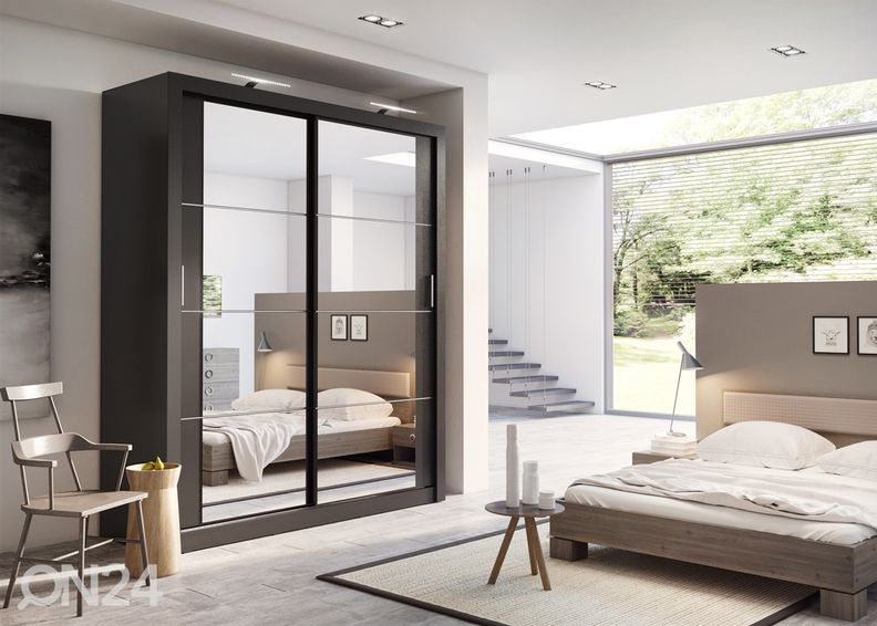 Lükandustega riidekapp 180 cm suurendatud